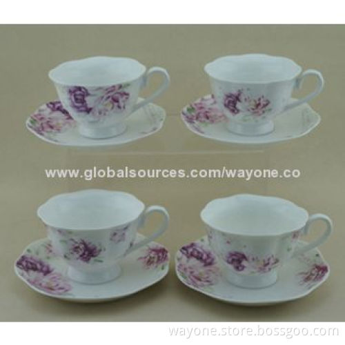The royal new-shaped ceramic 90cc coffee cup saucer, any colors or gold designs workable, ideal gift